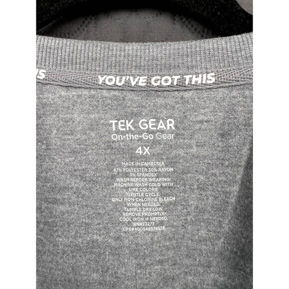 Tek Gear Plus Size Ultrasoft Fleece Crewneck Sweatshirt Tie Back Chic SZ 4X:NWOT - Picture 6 of 6